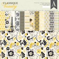 Set cartoane imprimate Classique Beauty, 12x12in, 24 coli, Authentique