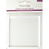 Bloc acrilic gradat, 9x9cm, transparent, Dovecraft