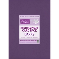 Carton perlat Centura Pearl Darks, A4, 300g, 40coli, Crafters Companion