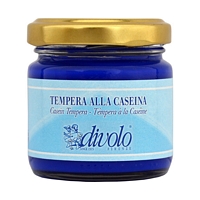 Culori tempera pe baza de cazeina, DiVolo - VERDE OSSIDO, 80 ml.