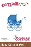 Matrita Scrapping Cottage Baby Carriage Mini, CottageCutz