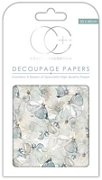 Hartie decoupage Wild Pansies, 35x40cm, 3buc, Craft Consortium