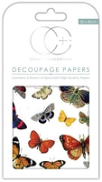 Hartie decoupage Flutter Of Butterflies, 35x40cm, 3buc, Craft Consortium