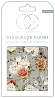 Hartie decoupage Posy, 35x40cm, 3buc, Craft Consortium