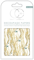 Hartie decoupage White Decal, 35x40cm, 3buc, Craft Consortium