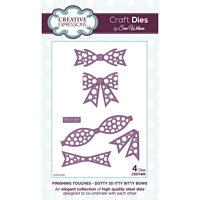 Matrite Finishing Touches Collection Dotty 3D Itty Bitty Bow, Creative Expressions