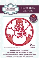 Matrita Festive Collection Snowman Snow Globe Scene, Creative Expressions