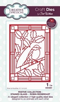 Matrite Festive Collection Stained Glass Robin Redbreast, Creative Expressions