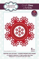 Matrite Festive Collection Looped Snowflake Frame, Creative Expressions