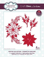 Matrite Festive Collection Poinsettia Garland, Creative Expressions