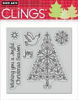 Stampile clings din cauciuc, Joyful Christmas Season, Hero Arts