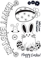 Stampile clear acrilice, Happy Easter, A6, Crafty Impressions