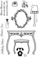 Stampile clear acrilice, Mirror and Dressing Table, A6, Crafty Impressions