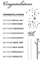 Stampile clear acrilice, Congratulation Messages, Crafty Impressions