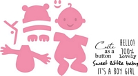 Matrita Collectables Elines Baby Dies and Stamps, Marianne Design