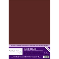 Carton perlat Centura Pearl, A4, 300g, 10coli, Crafters Companion - Dark Chocolate