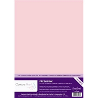 Carton perlat Centura Pearl, A4, 300g, 10coli, Crafters Companion - Fresh Pink