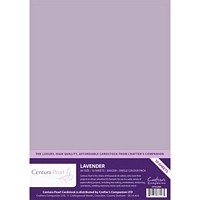 Carton perlat Centura Pearl, A4, 300g, 10coli, Crafters Companion - Lavender