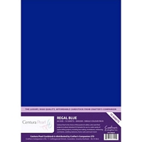 Carton perlat Centura Pearl, A4, 300g, 10coli, Crafters Companion - Regal Blue