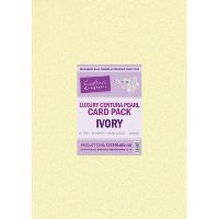 Carton perlat Fresh Ivory Luxury Centura Pearl, A4, 40 coli, 320g, Crafters Companion