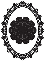 Matrita Craftables Lace Oval and Flower, 4buc, Marianne Design