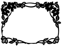 Matrita Craftables Flower Border Rectangle, Marianne Design