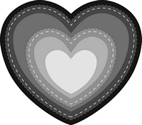 Matrita Craftables Heart, 6buc, Marianne Design