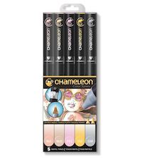 Marker Chameleon Pastel Tones, set 5 buc