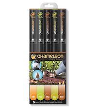 Marker Chameleon Earth Tones, set 5 buc