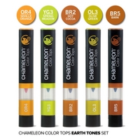 Marker Color Tops Earth Tones, set 5 buc, Chameleon