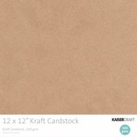 Carton Kraft, 12x12in, 260gmp, 20buc, Kaisercraft