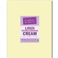 Carton Linen Textured, Crem, A4, 300gmp, 50coli, Crafters Companion