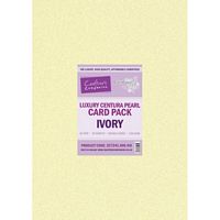 Carton perlat Ivory Luxury Centura Pearl, A3, 20 coli, 320g, Crafters Companion