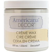 Ceara crema de protectie, Americana Decor Clear Creme Wax, 236ml, DecoArt