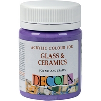 Culori acrilice pentru sticla si ceramica, 50ml, Decola - 606 Violet deep