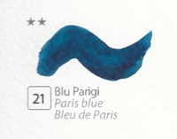 Culori acuarela extrafine cu miere salcam, half pan, Renesans - 21 Paris blue