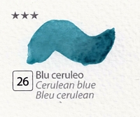 Culori acuarela extrafine cu miere salcam, half pan, Renesans - 26 Cobalt coerulean blue