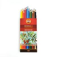 Set creioane colorate acuarelabile MONDELUZ Aquarell, 12buc, Koh-I-Noor