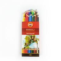 Set creioane colorate acuarelabile MONDELUZ Aquarell, 24buc, Koh-I-Noor