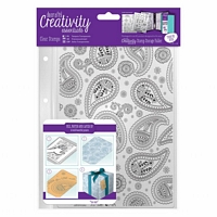 Stampile acrilice A5, Paisley Background, Docrafts