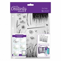 Stampile acrilice A5, Meadow, 15 buc, Docrafts