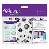 Stampile acrilice A6, Trad Floral, 30 buc, Docrafts