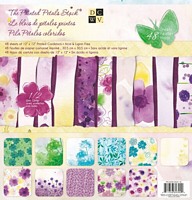 Set cartoane 12x12inch Painted Petals, 220gmp, 48 coli, DCWV