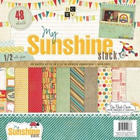 Set cartoane 12x12inch My Sunshine, 220gmp, 48 coli, DCWV