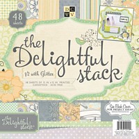 Set cartoane 12x12inch Delightful, 220gmp, 48 coli, DCWV