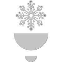Matrite Card Creations Snowflake card flip, Kaisercraft