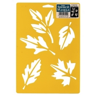 Sablon decorativ Leaf medley, 7x10in, Delta Stencil Mania, Plaid