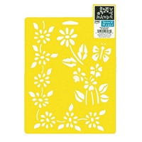 Sablon decorativ Floral accents, 7x10in, Delta Stencil Mania, Plaid