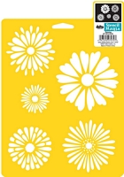 Sablon decorativ daisies, Delta Stencil Mania