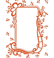 Placa embosare Anja decorative rectangle, Marianne Design